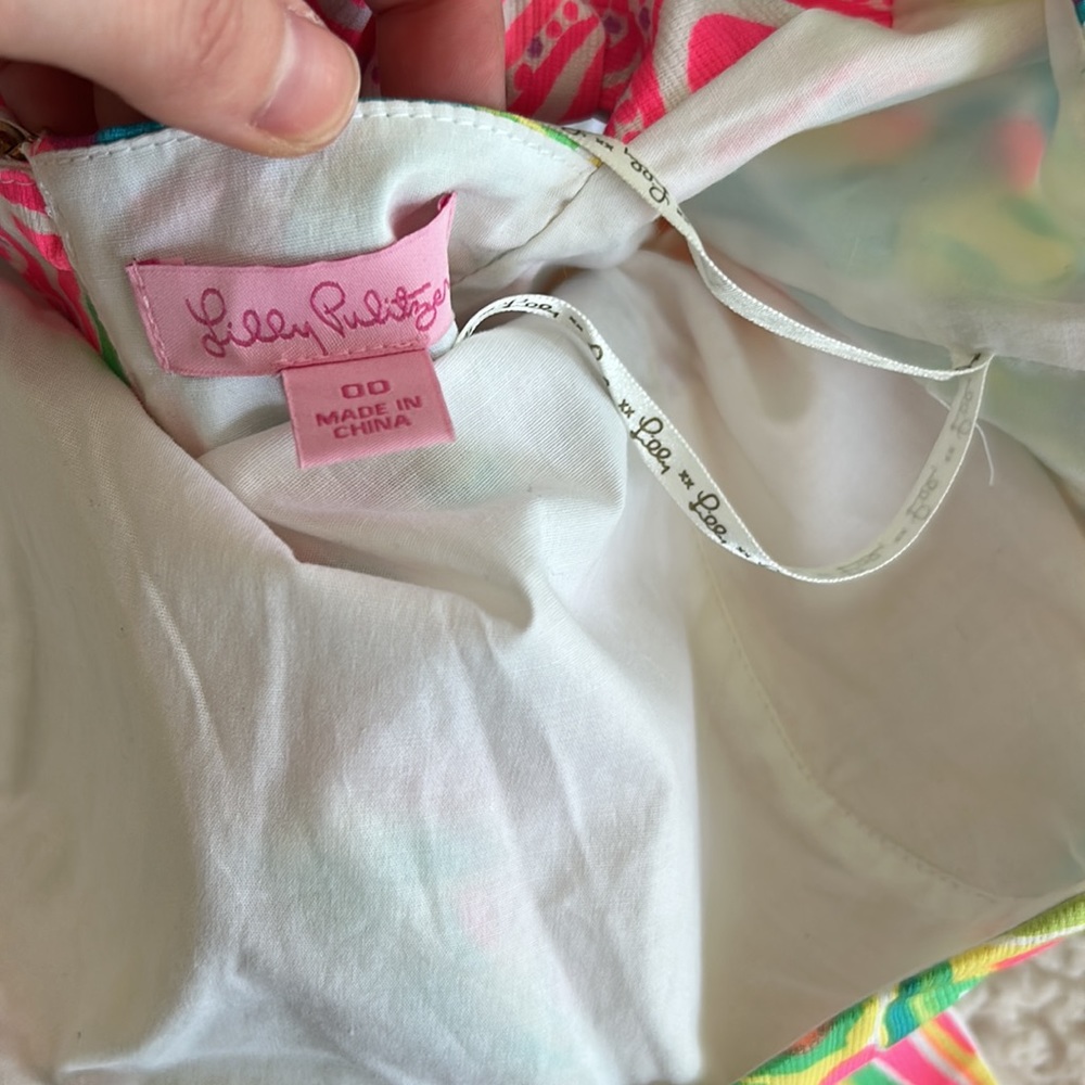 Lilly Pulitzer Shelli Stretch Shift Come Out Of Your Shell Tie-Back Dress - Picture 7 of 8